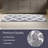 Freida 24x60-inch Cotton Bathroom Rug with Trellis Pattern and Non-Slip Base - Machine Washable-2038635431