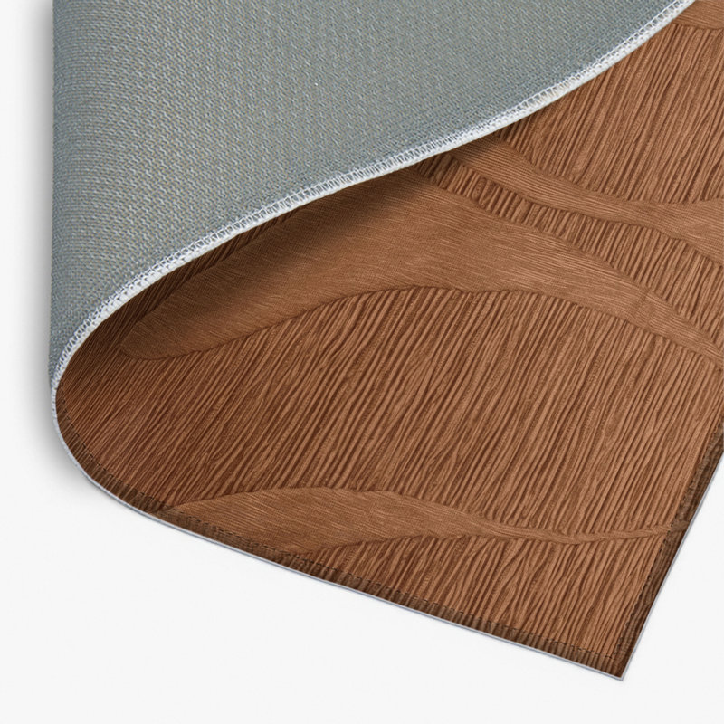 Abstract Brown Indoor and Outdoor Area Rug, Rectangle 2' x 3'