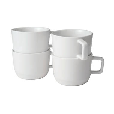 CONTACT WHITE MUGS SET OF 8 - CB2 dinnerware