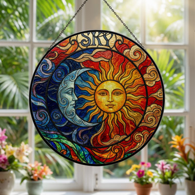 Vitrail 12 "H Sun Moon