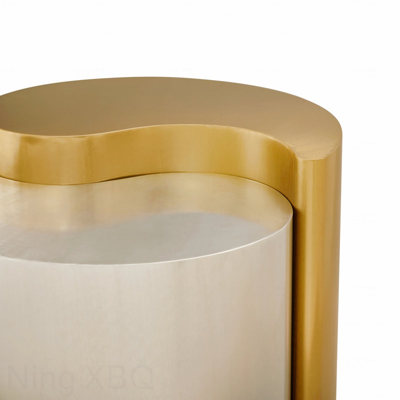 Table basse Modern Contemporary, Or/argent