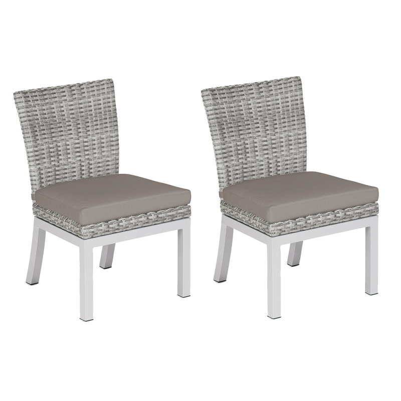 Argento Outdoor Dining Side Chair, Stone