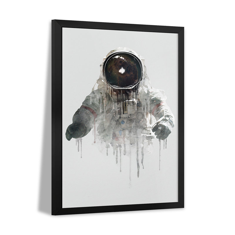 Astronaut II, affiche encadrée de qualité supérieure par Dieliel Taylor, H 32 po x l 24 po