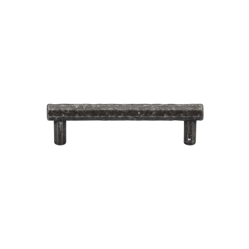 Poignée d'armoire martelée Mystic, 3 3/4", Nickel rétro