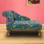 Teal Monkey Mini Chaise Longue
