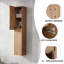 Meuble-lavabo mural 30 po avec lavabo et armoire latérale, portes