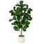 Figuier artificiel 5 pi 5 pi - Grand faux arbre, 70 feuilles réalistes, grand figuier grand figuier réaliste en pot pour bureau à domicile, salon, coin, porche, décoration intérieure-767214049