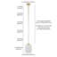 Luminaire suspendu en pot 1 lumière Aleanna-997575730-998007722