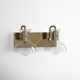 Luke 2 Light Transparent Dimmable Vanity Light