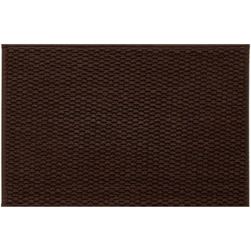 Non Slip Quick Dry Bath Rug 16x24 Inch Brown