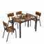 Ensemble de table de salle à manger 5 pièces avec 4 chaises-65408153