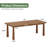 63" Solid Wood Dining Table, Farmhouse Kitchen Table for 4 to 6