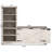 52"farmhouse Shoe Cabinet L-shaped Shoe Bench-650253133