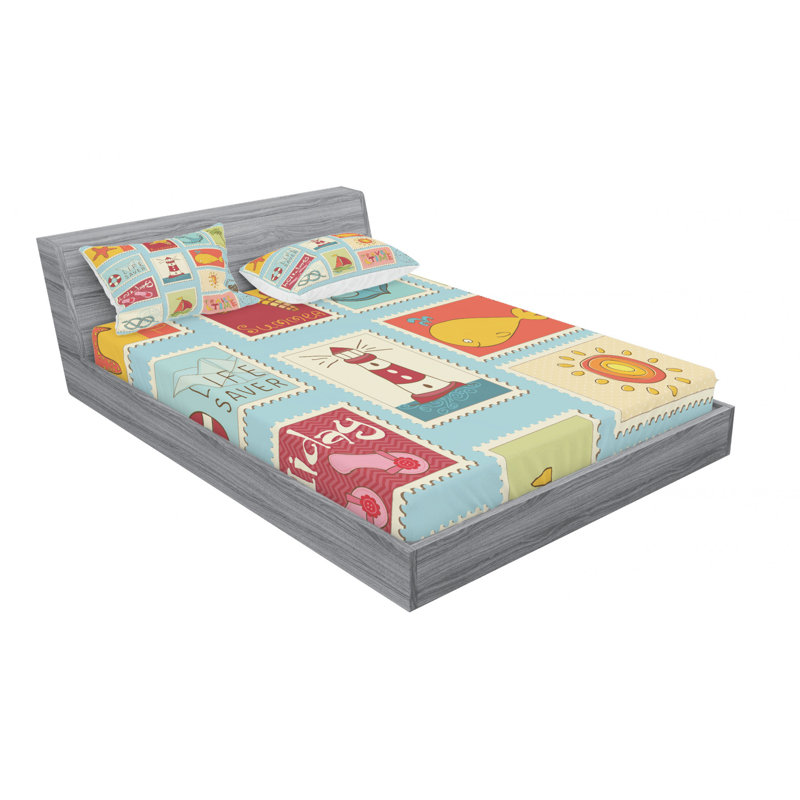 Microfiber Sheet Set, Queen Sheet Set with Fitted Sheet