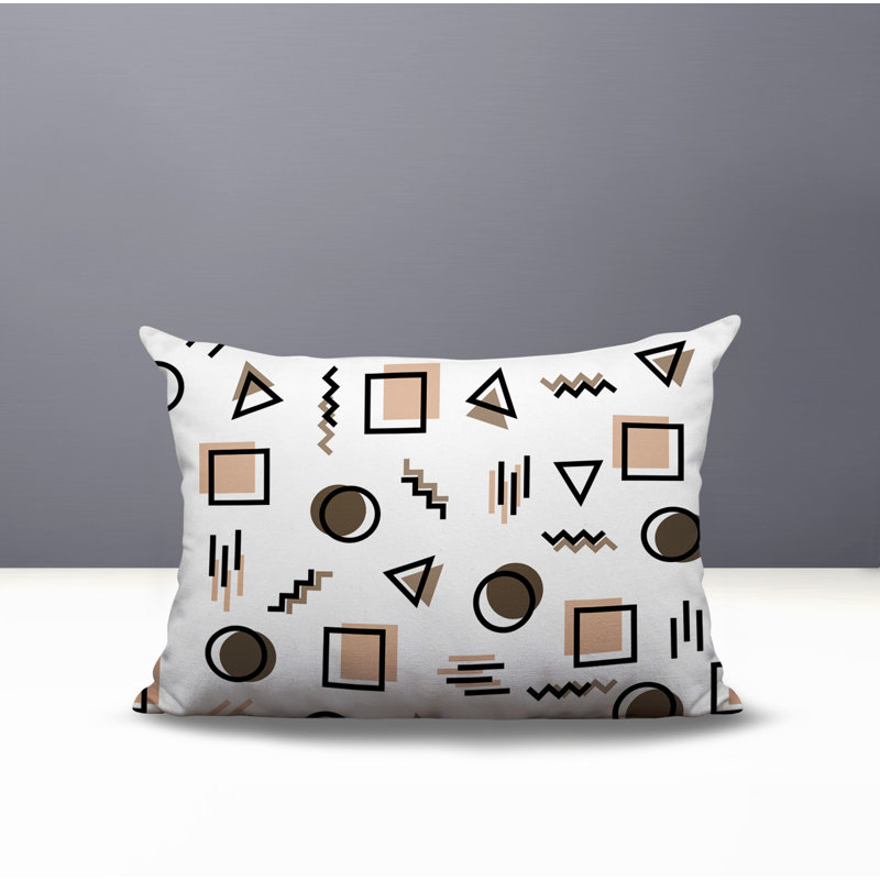 Coussin lombaire réversible intérieur / extérieur Prisma Abstract, Rectangle H 14 po x l 20 po