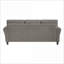 Canapé de salon en chenille brun noyer avec ressorts ensachés Sofas | Noyer brun | Bois massif, contreplaqué