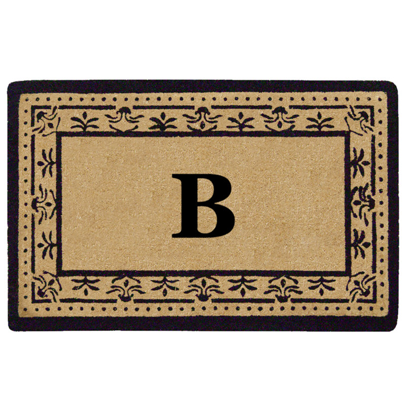 Tapis de porte d'extérieur robuste Blanquilla Corinthian, l 22 po x L 36 po, B