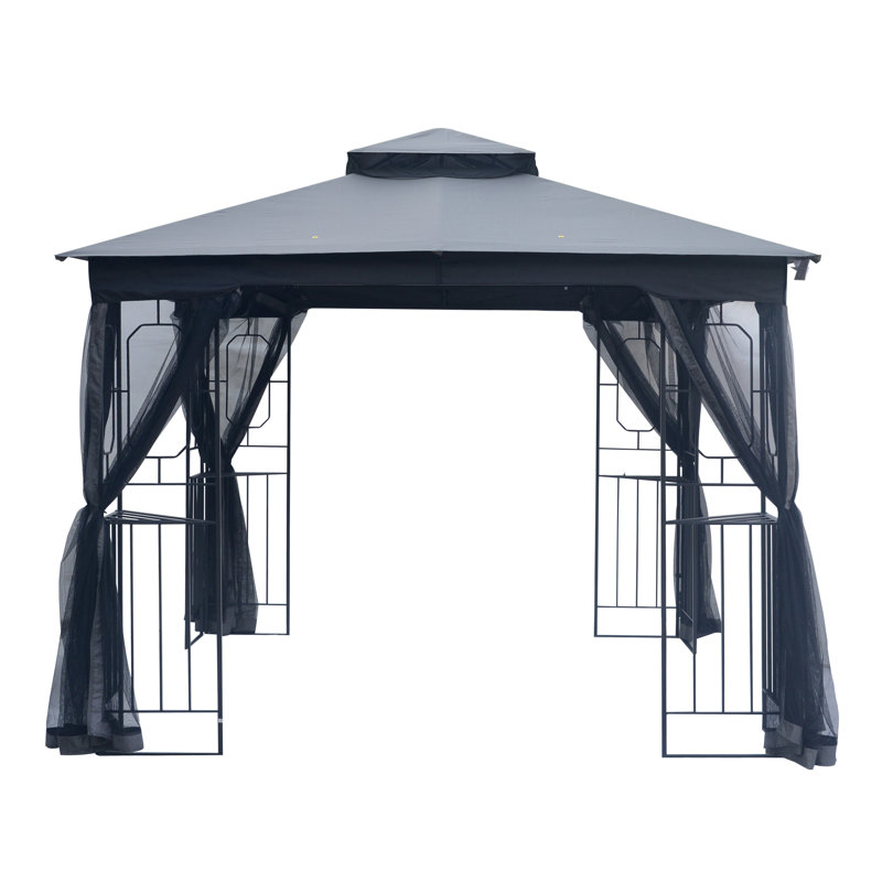 Serre L 10 pi. D Pavillon de jardin, Gris foncé