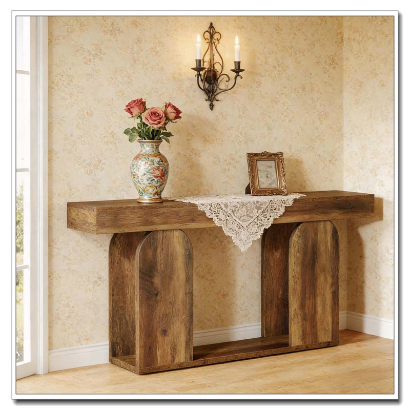 Console robuste avec panneau de fibres à densité moyenne durable