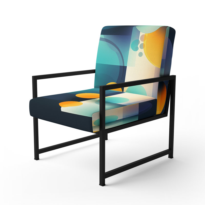 Fauteuil d'appoint rembourré Briadale, Noir, noir, noir, noir