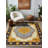Girvin Yellow Oriental Machine Printed Cotton Polyester Area Rug-978462787