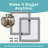 30" H 6 Panel Plastic Exercise Pen With Door, Ash Gray-131076081-131076080