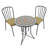 NOVA BISTRO 60cm Mosaic Table with Milan Chair Garden Set