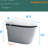 Bidet Seat Smart Toilet - Auto Open/Close Lid, Foot Sensor, Warm Air Drying, Women Washing Luxury Open/Close, Powerful Flushing, Deodorization, White Porcelain, Remote Control, Temperature