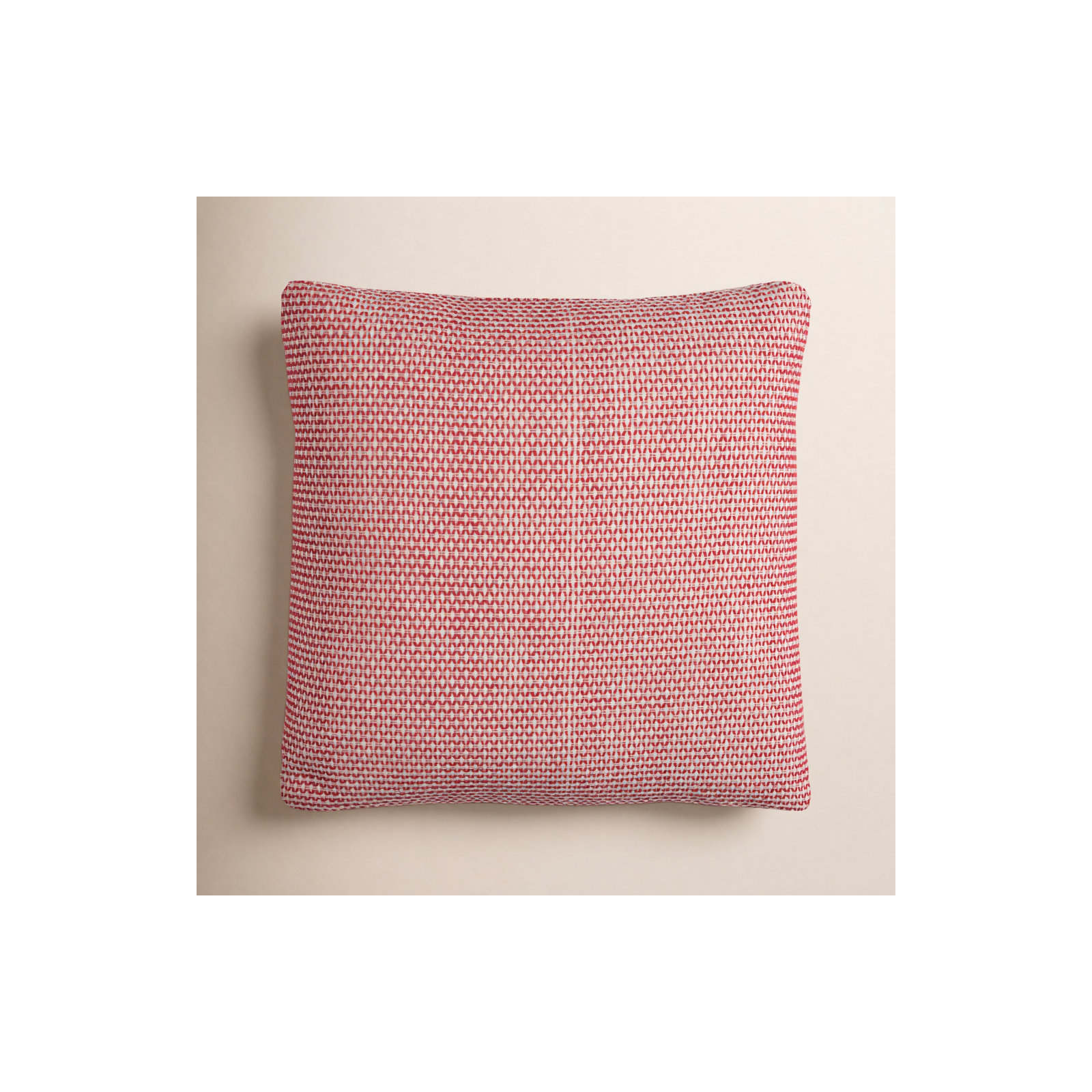 Tiana Geometric Cotton Throw Pillow, Red