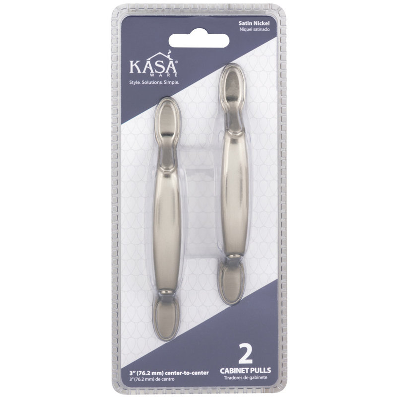 3" Center to Center Arch Pull Multipack, Satin Nickel