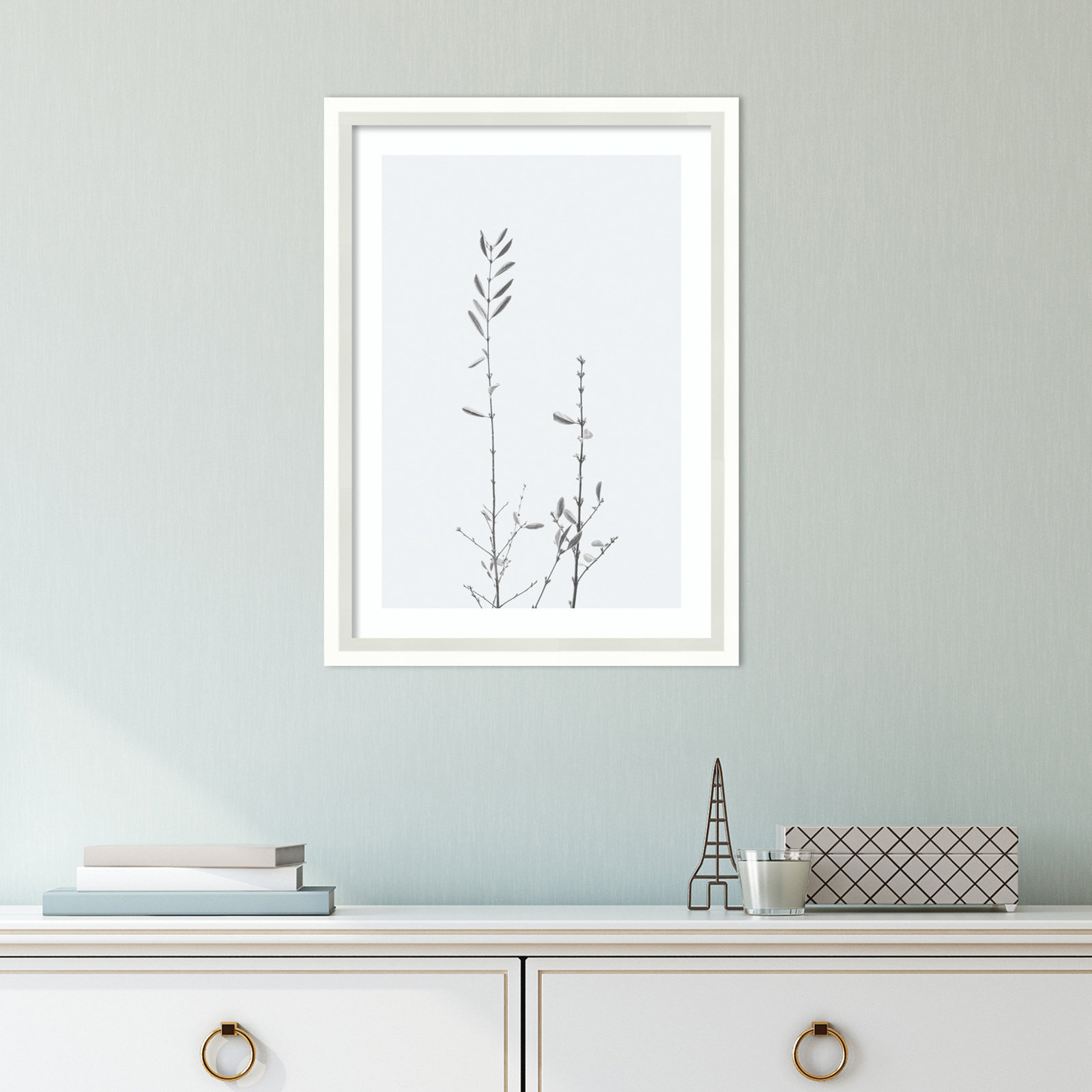 Retro Tennessee Botanical No 2 Photo Print, White, 17" H x 12" W