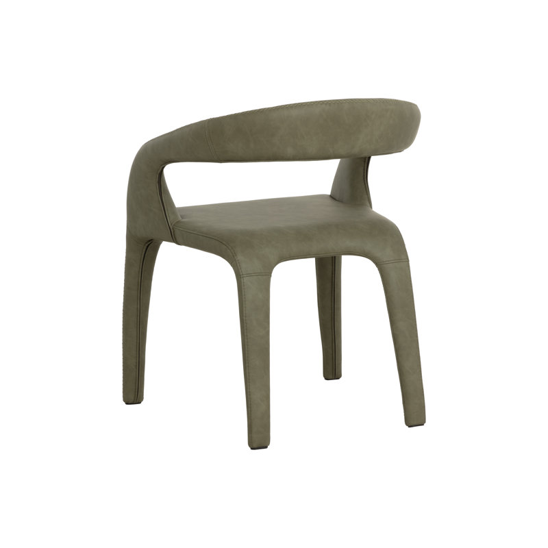 Atika Upholstered Arm Chair, Ivanhoe Pine