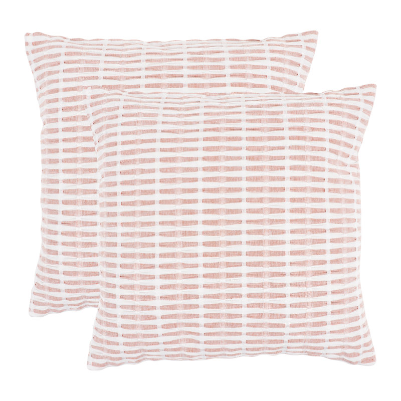Atlantic Blue and White Cotton Euro Pillow Covers Set