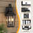 Abarca 20''H Iron Black ETL Tempered Glass Outdoor Wall Light with Dusk to Dawn-1864682610-1864682611