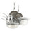Ensemble de batterie de cuisine en acier inoxydable 3 pièces Martha Stewart Badgley Hybrid antiadhésif TriPly