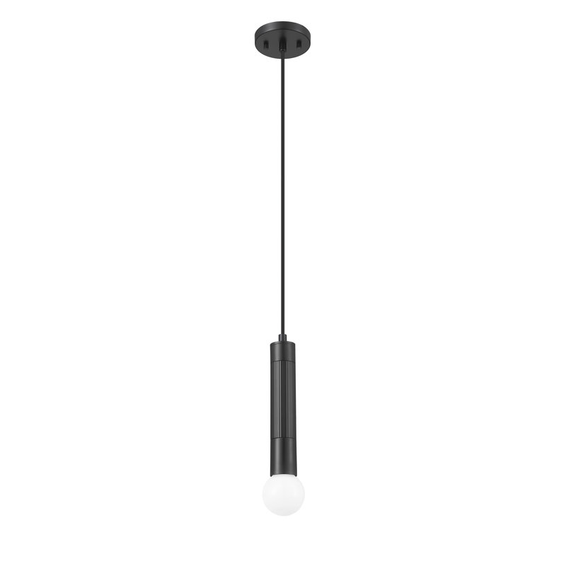 Luminaire suspendu moderne 1 lumière Stari, Noir mat