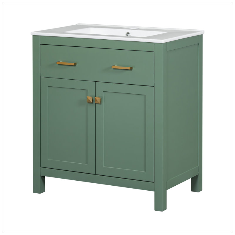 Vanities For Bathroom, Black, Silver