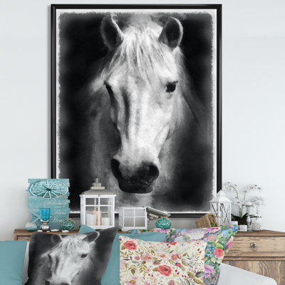 " Farmhouse Horse I " Painting Print