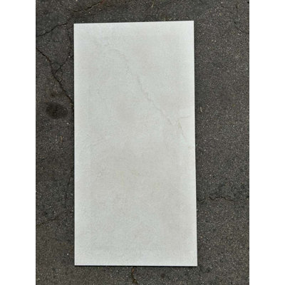 SB Pulse Shell Natural 24x48 White Stone Look Porcelain Floor and Wall Tile