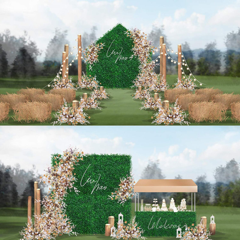 Décoration de clôture d'intimité en grillage artificiel haute densité, 12