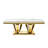 51.18" Modern Rectangular 0.78" Thick MDF Marble Pattern Top