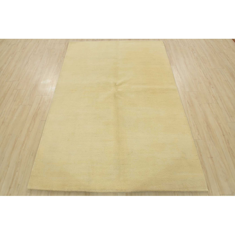 Tapis blanc en laine New Age Motch 5 pi 5 po x 7 pi 10 po Motch