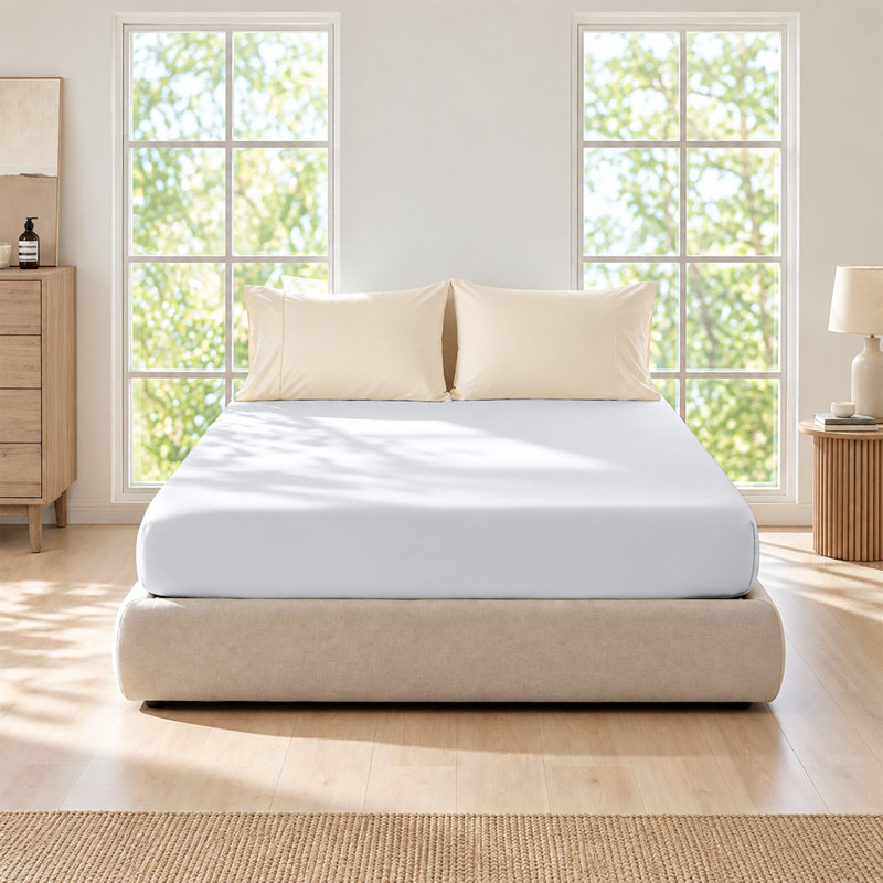 Bedroom Collection Standard Fitted Sheet, King, White