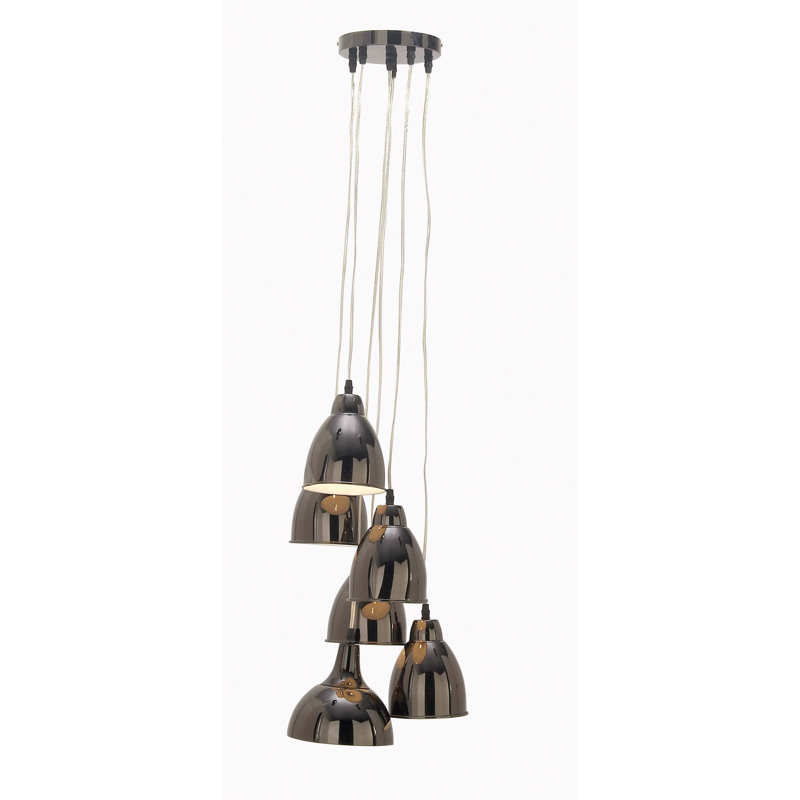Grenkie 6 - Light Black Cluster Pendant