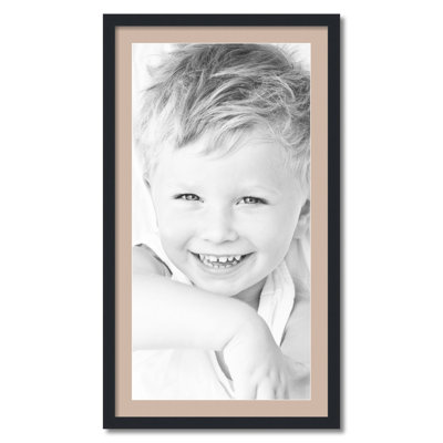 Cadre pour photo simple 18 po x 36 po en bois mat