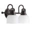 Éclairage pour meuble-lavabo à DEL en métal / verre Gilcrease-71024271-119334294