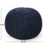 Pouf rond en coton Bordeaux