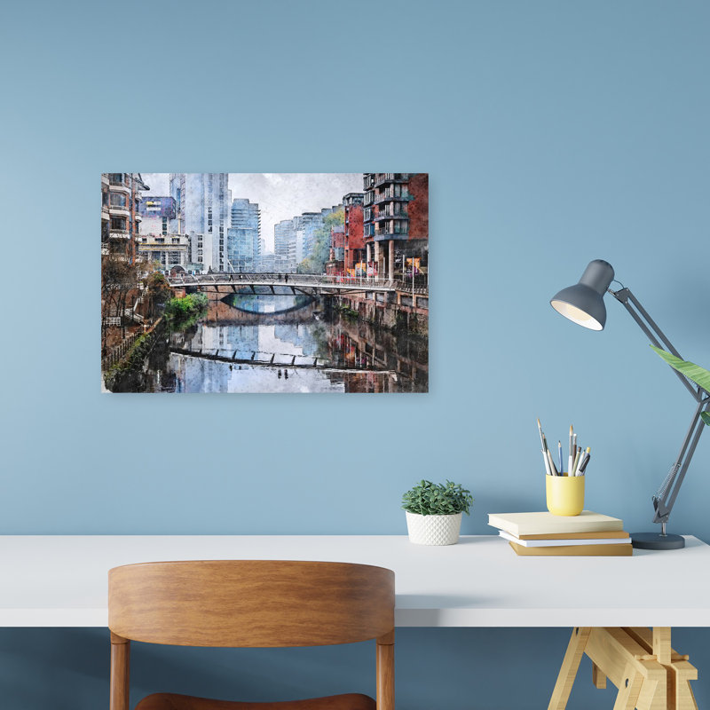 Art urbain urbain, architecture urbaine contemporaine, H 12 po x l 18 po