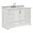 Stafford 55 " W Freestanding Standard Free Standing 1 Single Vanity Bathroom Vanity With Carrara Marble Top-93359332