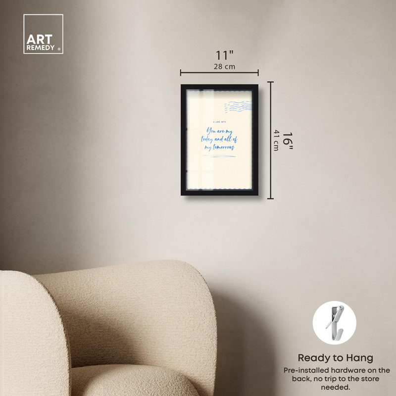 «My Forever Shadowbox Print» par Art Remedy, Noir, H 16 po x l 11 po